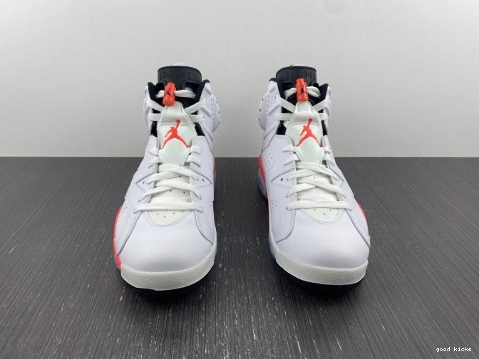 Rep 384664-123 White Infrared Jordan (2014) Retro 6 0708
